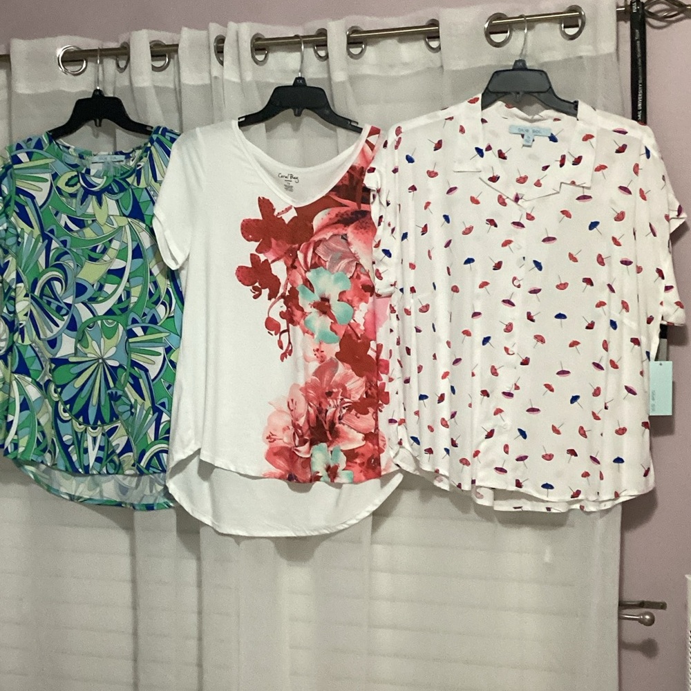 Vibrant Women's Short Sleeve Tops Trio